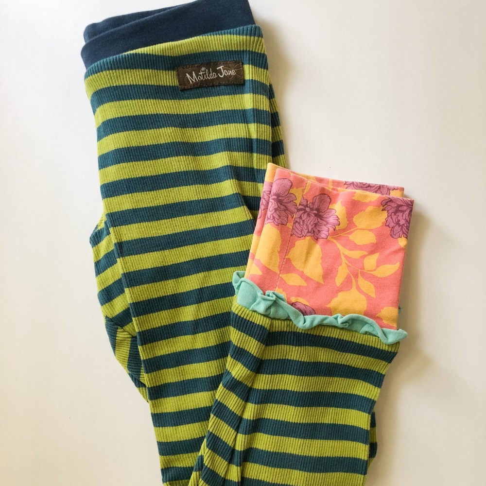 Matilda Jane Hudson Ribbed Leggings Size 4